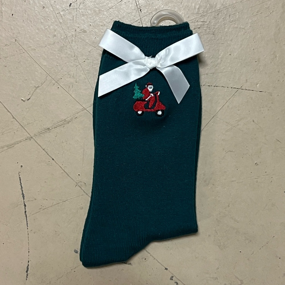 Christmas home for the holidays traditional socks